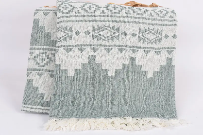 Personalized Gifts, Valentines Day Gift, Monogram Beach Towel, Yoga Towel, Custom Wedding Gifts, Bridemaids Beach Towel, 70x36 Cotton Aztec Towel - 6