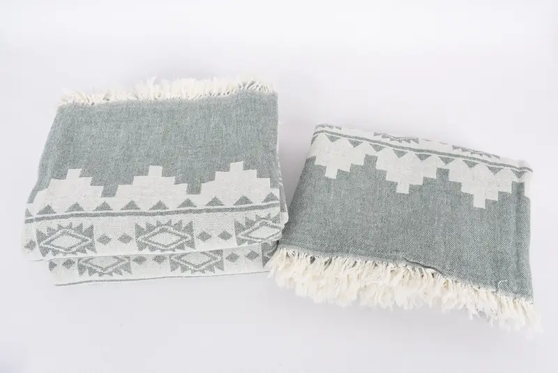 Personalized Gifts, Valentines Day Gift, Monogram Beach Towel, Yoga Towel, Custom Wedding Gifts, Bridemaids Beach Towel, 70x36 Cotton Aztec Towel - 8