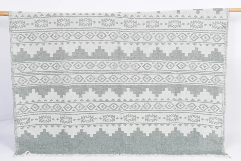 Personalized Gifts, Valentines Day Gift, Monogram Beach Towel, Yoga Towel, Custom Wedding Gifts, Bridemaids Beach Towel, 70x36 Cotton Aztec Towel - 1