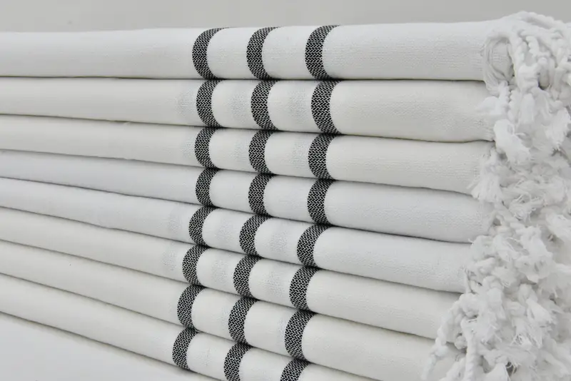 40x18 Cotton Striped Towel, Wedding Favors, Custom Hand Towel, Girl Trip Party Favor, Valentine Day Gift For Her, Kitchen Towel, Wedding For Favor - 3