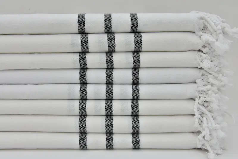 40x18 Cotton Striped Towel, Wedding Favors, Custom Hand Towel, Girl Trip Party Favor, Valentine Day Gift For Her, Kitchen Towel, Wedding For Favor - 2