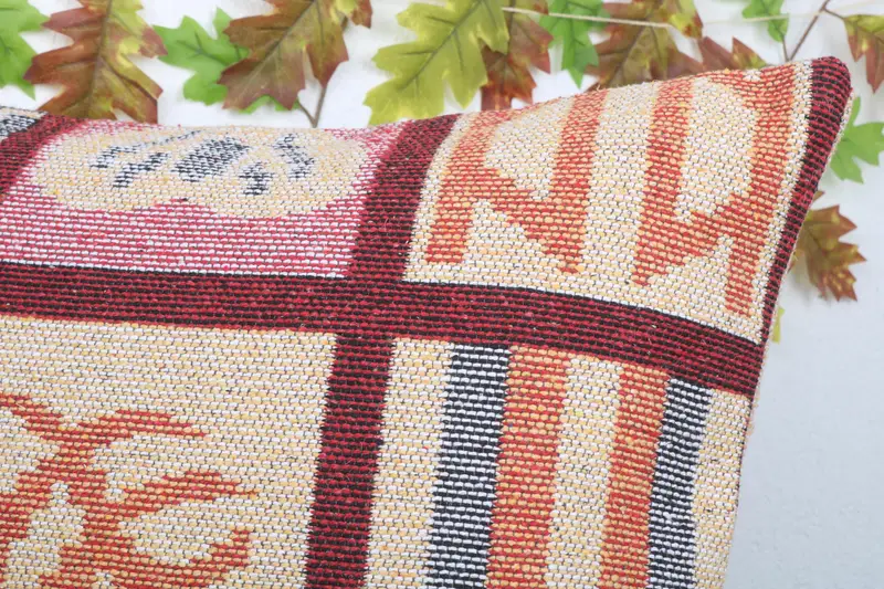 Vintage Pillow, Turkish Pillow, 24x24 Orange Cushion, Pillow, Neutral Throw Pillow Sham, Boho Pillow Sham Cover, Authentic Pillow Case - 5