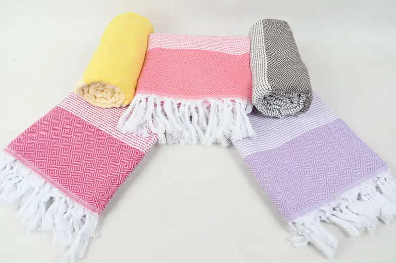 Bath towel, Quick-dry towel, Gift For Her, Quick-dry travel peshtemal towel, Memorial Gift, 70x40 Cotton Diamond Towel, Turkish Bath Towel USA - 5