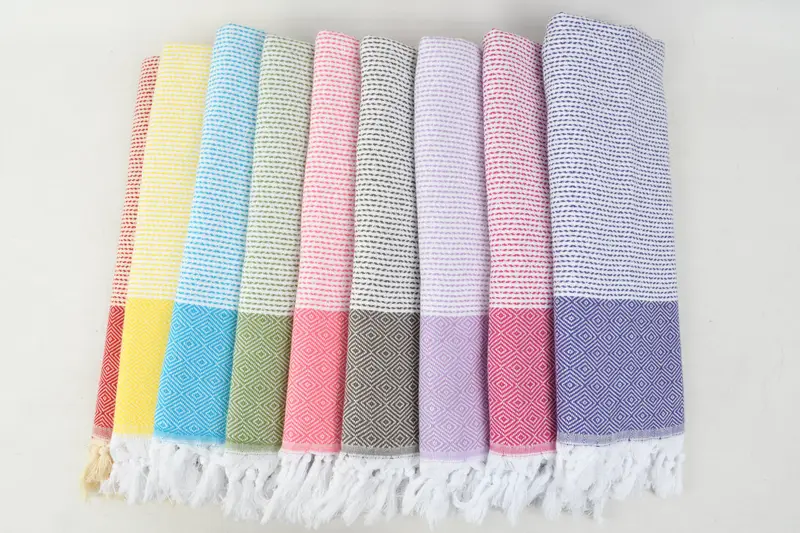 Bath towel, Quick-dry towel, Gift For Her, Quick-dry travel peshtemal towel, Memorial Gift, 70x40 Cotton Diamond Towel, Turkish Bath Towel USA - 2