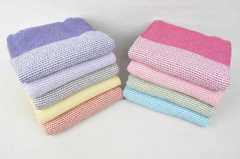 Bath towel, Quick-dry towel, Gift For Her, Quick-dry travel peshtemal towel, Memorial Gift, 70x40 Cotton Diamond Towel, Turkish Bath Towel USA - 3