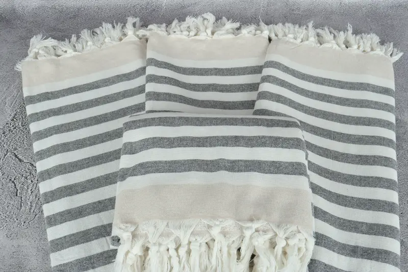 Personalized Towel, Custom Beach Towel, First Wedding Anniversary Gift, Gift Boxes Towel, 68x40 Cotton Striped Terry Towel, Bridesmaid Gift Towel - 4