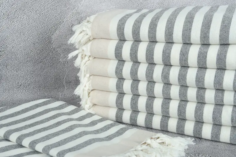 Personalized Towel, Custom Beach Towel, First Wedding Anniversary Gift, Gift Boxes Towel, 68x40 Cotton Striped Terry Towel, Bridesmaid Gift Towel - 2