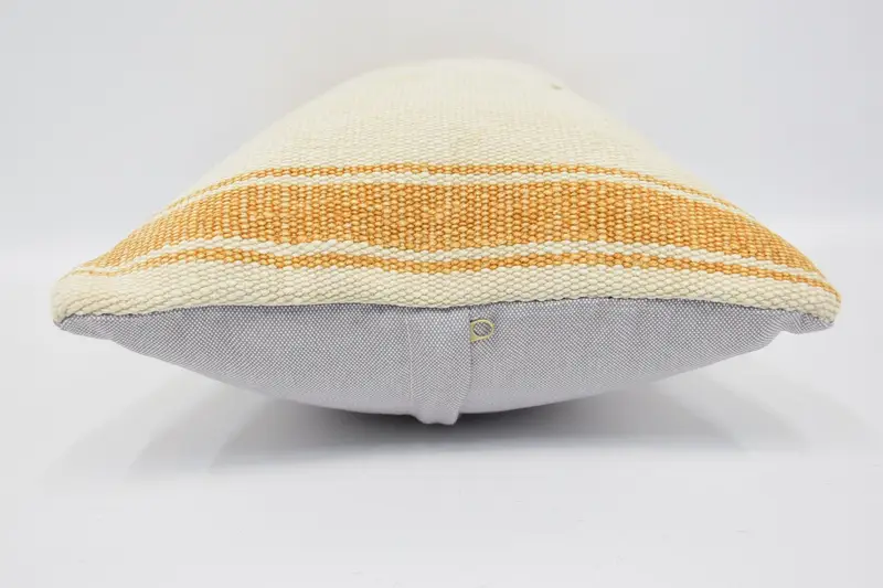 Handmade Kilim Cushion, Cushion, 12x20 Beige Pillow Cover, Muted Pillow, Handmade Throw Pillow Cover, Home Decor Pillow, Turkish Pillow - 5