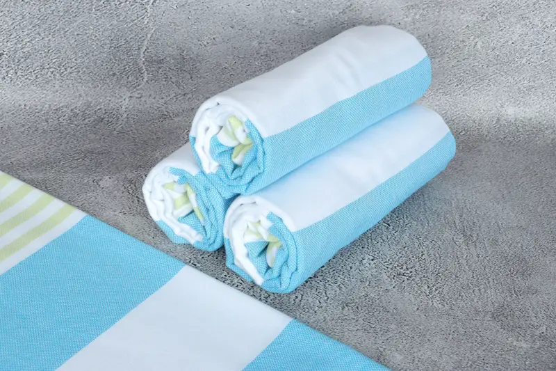 Peshtemal Towel, Turkish bath towel, 70x40 Cotton Striped Towel, Travel towel, Bulk Order Towel, Personalized Gift, Mother Of The Groom Gift - 8