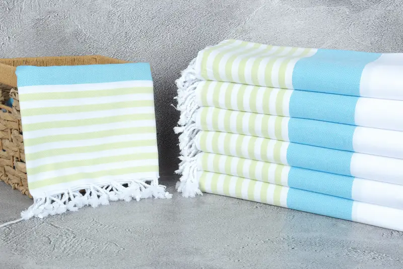 Peshtemal Towel, Turkish bath towel, 70x40 Cotton Striped Towel, Travel towel, Bulk Order Towel, Personalized Gift, Mother Of The Groom Gift - 3