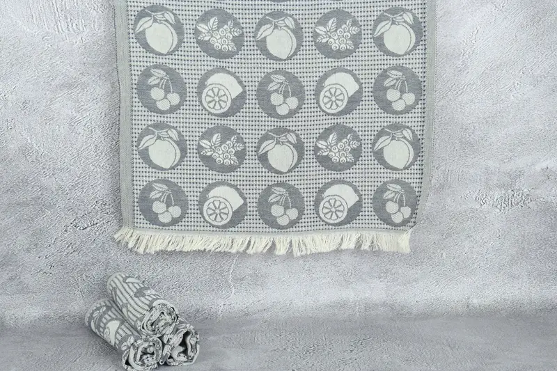 Wedding Gift, Personalized Kitchen Towel, 28x20 Cotton Fruits Patterned Towel, Customized Turkish Towel, Personalized Gift, Monogram Tea Towel - 1