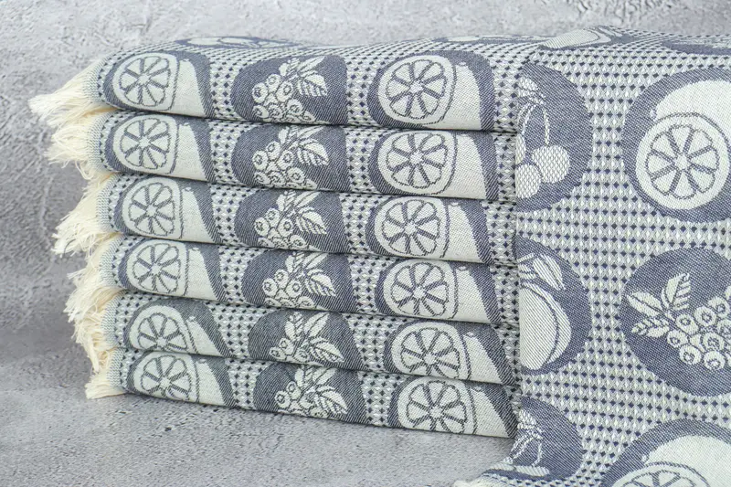 Wedding Gift, Personalized Kitchen Towel, 28x20 Cotton Fruits Patterned Towel, Customized Turkish Towel, Personalized Gift, Monogram Tea Towel - 2