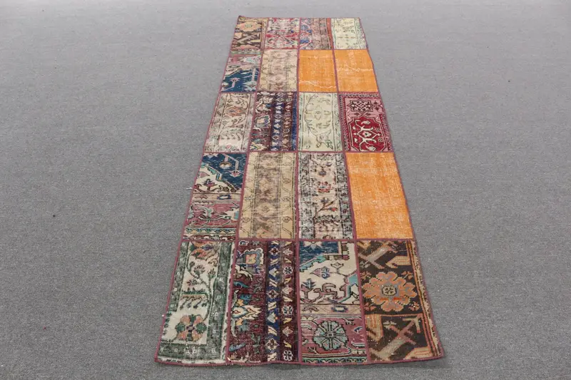 Vibrant Orange Rug, 8.5x8.53 ft Oriental Pattern