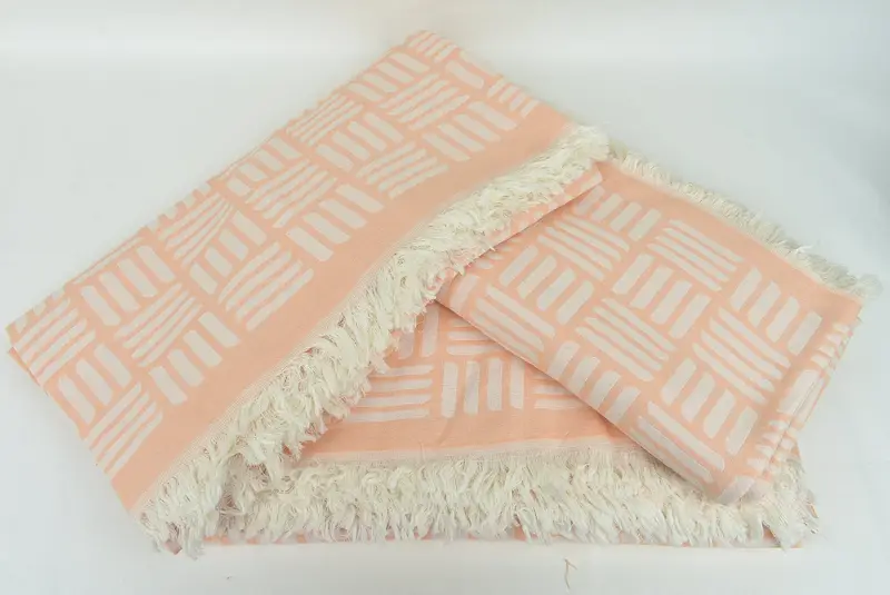96x88 Cotton Geometric Towel, Bridesmaid Gift, Bedspread, Boho Throw Blankets, Beach Theme Bachelorette Party, Extra Large Tablecloth, Woven Blanket - 7