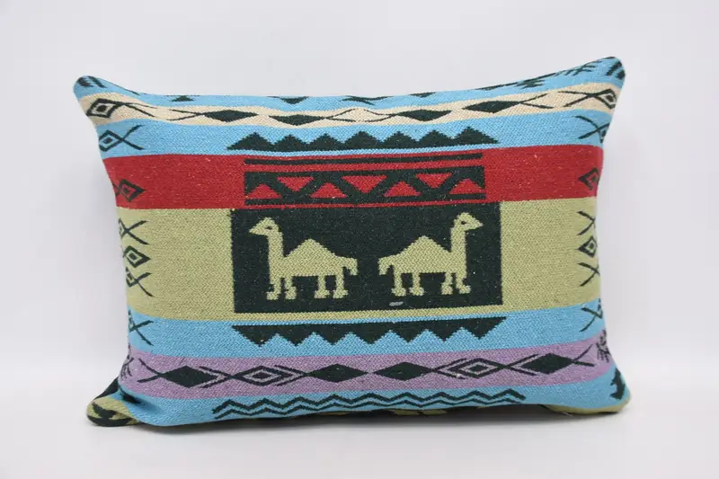 Retro Throw Pillow Case, Decorative Throw Pillow Cover, Pillow Case, Pillow for Sofa, 20x28 Brown Pillow Cover, Turkish Pillow, Antique Pillows - 6