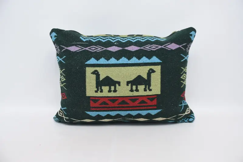 Retro Throw Pillow Case, Decorative Throw Pillow Cover, Pillow Case, Pillow for Sofa, 20x28 Brown Pillow Cover, Turkish Pillow, Antique Pillows - 1