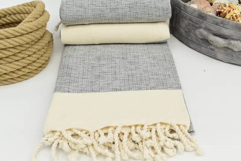 Large Turkish Towel, Turkish Towel Beach, Monogrammed Beach Towel, Hammam Towel USA, 64x40 Cotton Flat Towel, Personalized Wedding Gift For Couple - 7