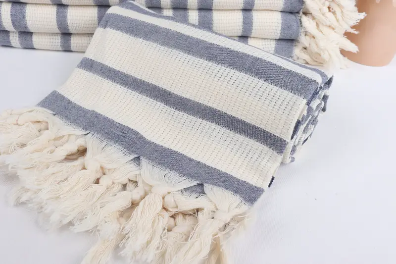 Spa Gift Towel, Quick-Dry Beach Towel, Valentines Day Gift For Him, 70x34 Cotton Striped Towel, Quick-dry peshtemal, Turkish beach towel - 4