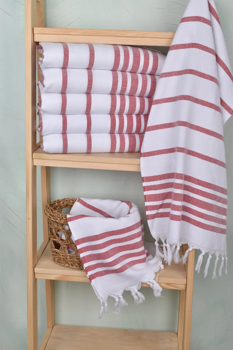 Small Bath Towels, Beach Wedding Favor, 36x24 Cotton Herringbone Towel, Custom Name Towel, Custom Hand Towel, Engagement Gift, Monogram Hand Towel - 3