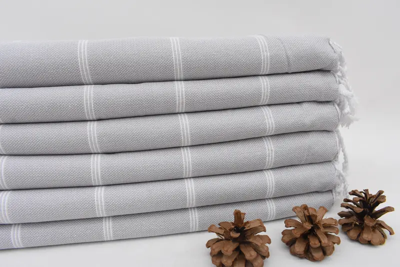 Organic Turkish towel, Turkish Towel Beach, Bride Gift, Guest Towel, 70x40 Cotton Striped Towel, Custom Beach Towel, Peshtemal Towel USA - 2