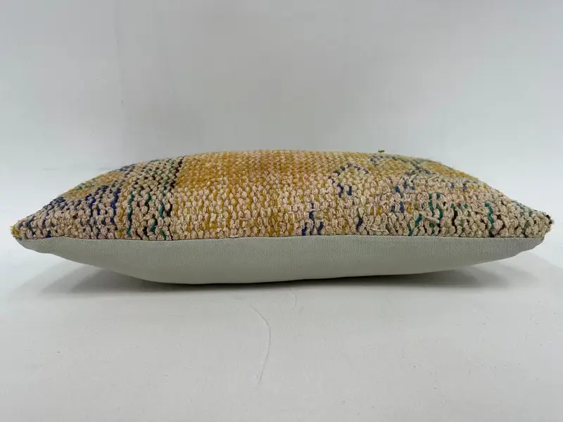 Pillow for Couch, 10x20 Yellow Pillow Cover, Pillow, Ethnic Throw Cushion Cover, Ethnical Kilim Rug Pillow, Kilim Cushion Sham - 5