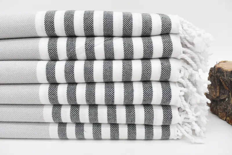 Turkish Towel USA, Bridesmaid Gifts, 70x40 Cotton Striped Towel, First Wedding Anniversary Gift, Organic Turkish towel, Personalized Gift For Her