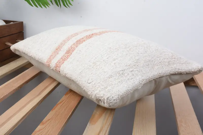 Cotton Cushion Case, 12x20 White Cushion, Kilim Cushion Sham, Cushion Cover, Home Decor Pillow, Indoor Pillow Cover, Pillow for Sofa - 6