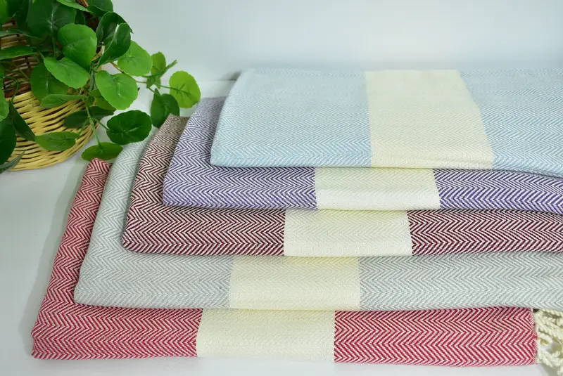 Fouta towel, Bachelorette Party Decorations, Custom Wedding Gift, 70x40 Cotton Herringbone Towel, Wedding Gift Ideas, Summer Towel, Holiday Towel - 4