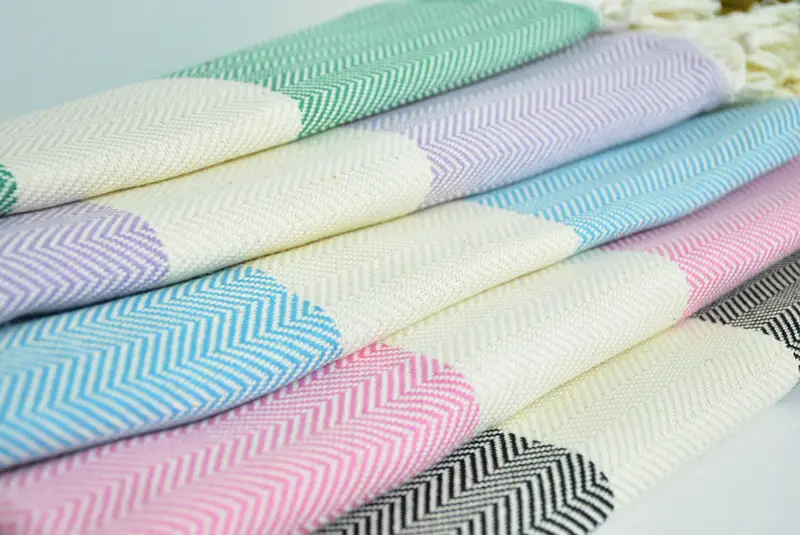Fouta towel, Bachelorette Party Decorations, Custom Wedding Gift, 70x40 Cotton Herringbone Towel, Wedding Gift Ideas, Summer Towel, Holiday Towel - 3