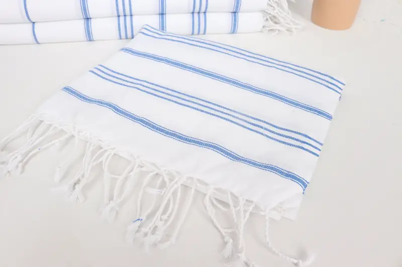 Summer Gift, Small Bath Towels, Monogram Kitchen Towel, 40x24 Cotton Striped Towel, Personalized Gift, Girl Trip Party Favor, Christmas Favors - 5