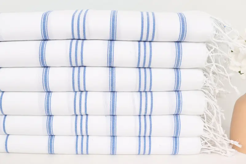 Summer Gift, Small Bath Towels, Monogram Kitchen Towel, 40x24 Cotton Striped Towel, Personalized Gift, Girl Trip Party Favor, Christmas Favors - 3