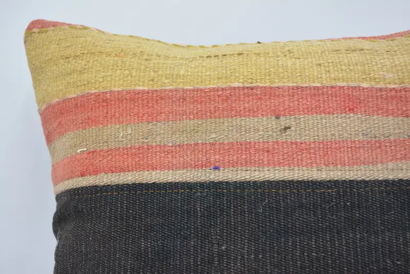 Pillow for Sofa, 16x16 Brown Pillow, Pillow Cover, Yoga Cushion Cover, Outdoor Cushion Case, Pillow for Couch, Ethnical Kilim Rug Pillow - 2
