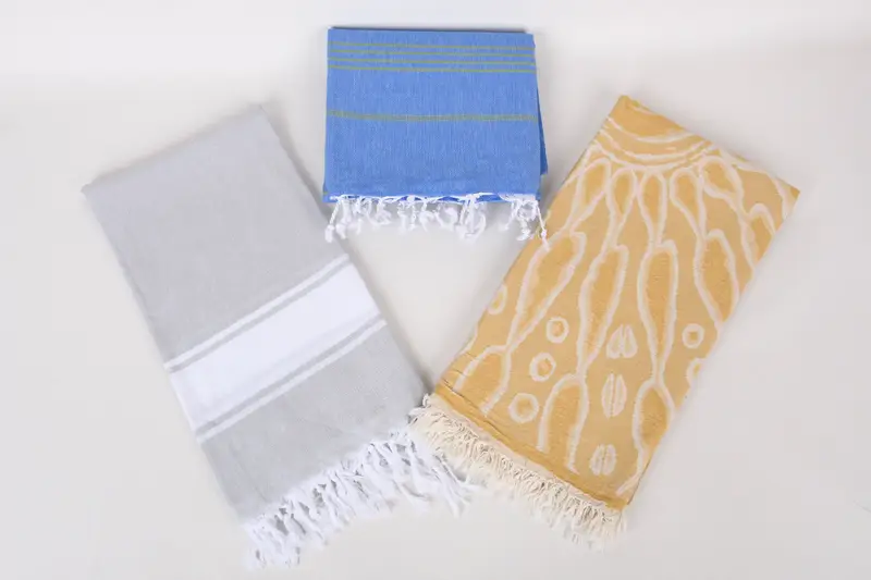 Maid Of Honor Gift, 70x40 Cotton Set of 8 Towel, Fringed Turkish peshtemal beach towel USA, Beach Towel Bulk, Turkish bath towel, Bridal Shower Gift - 6