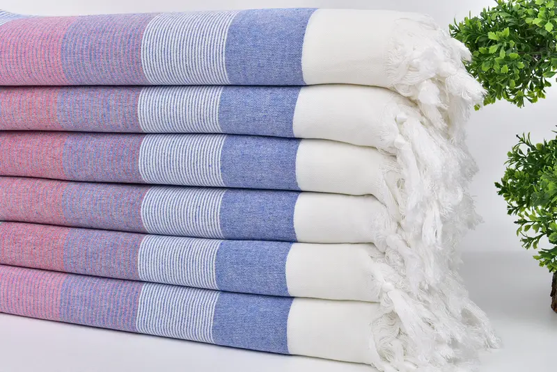 Custom Gift, Turkish towel, 68x40 Cotton Striped Towel, Turkish beach towel, Beach Bachelorette Party Decorations, Merry Christmas Gifts - 3