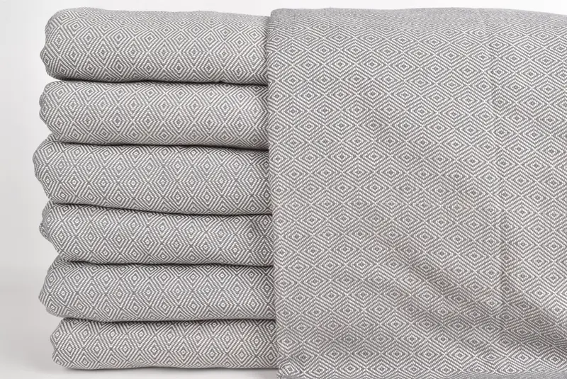 92x80 Cotton Diamond Towel, Halloween Gifts, Turkish Blanket, Throw Blanket, Throw Blanket Couch, Thanksgiving Tablecloth, Turkish Bedcover - 3
