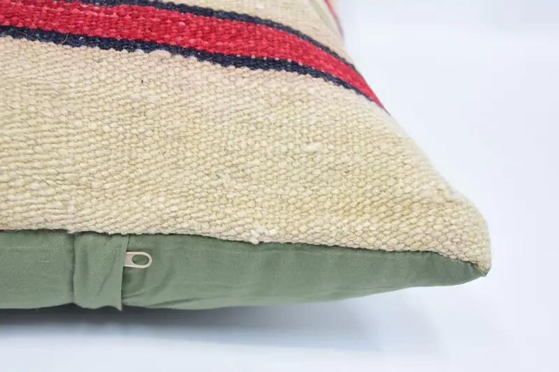 16x24 Beige Cushion Case, Turkish Kilim Pillow, Car Pillow Sham, Cushion Case, Cozy Throw Pillow Cover, Gift Pillow, Vintage Pillow - 5