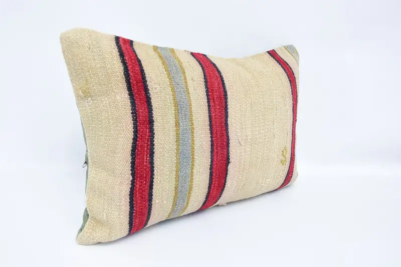 16x24 Beige Cushion Case, Turkish Kilim Pillow, Car Pillow Sham, Cushion Case, Cozy Throw Pillow Cover, Gift Pillow, Vintage Pillow - 3