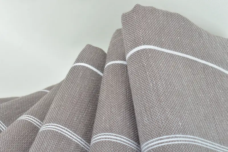 Personalized Blanket, 96x80 Cotton Striped Towel, Turkish Blanket Queen, Aesthetic Blanket, Custom Blanket, Spa Gift, Bridal Shower Gift - 5