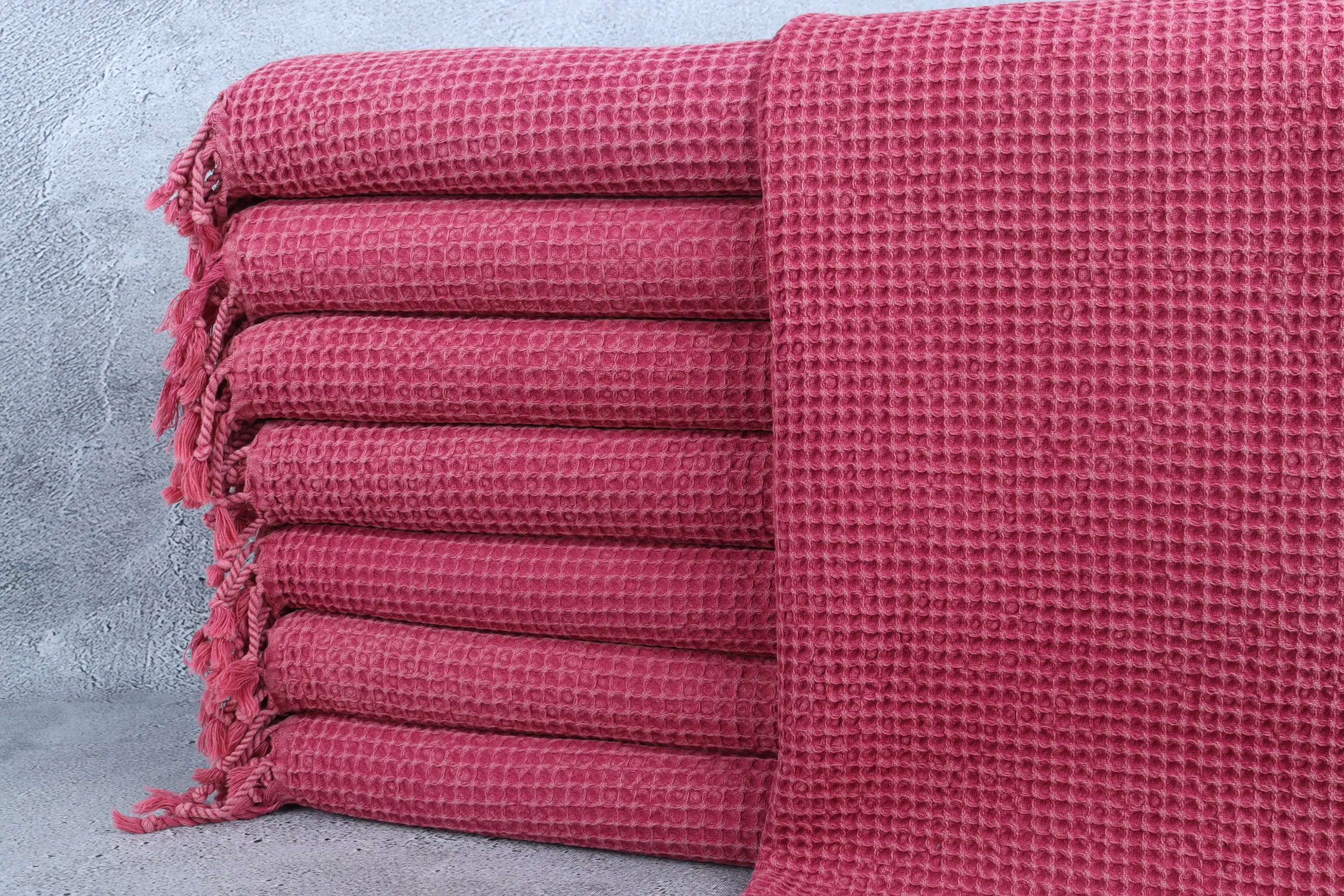 Wedding Favors Fuchsia Cotton Hand Towel Personalized Gifts, 20x40 Inches - 1