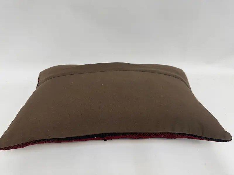 12x20 Red Cushion Case, Interior Designer Pillow, Chair Cushion, Sofa Cushion Case, Vintage Pillow, Cushion Cover, Turkish Kilim Pillow - 7