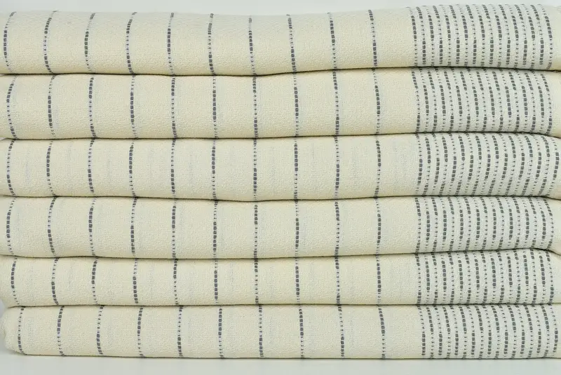 Woven Blanket, 98x92 Cotton Striped Design Towel, Gift For Coworker, Turkish Throw Blanket, Personalized Gifts, Bachelorette Gifts, Turkish Bedcover - 2