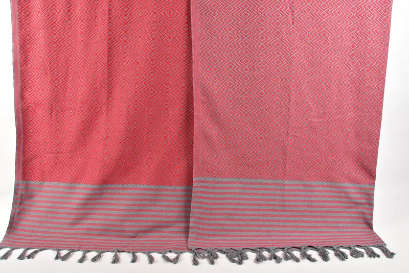 Decorative Blanket, Decorative Bedspread, Tablecloth, 104x80 Cotton Diamond Towel, Turkish Blanket Queen, Custom Blanket, Personalized Wedding Gift - 7