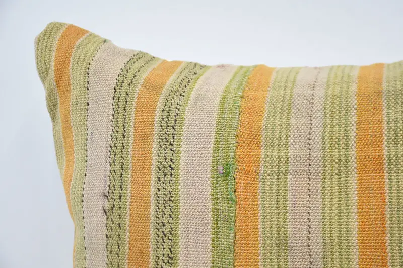 Pillow Sham, 20x28 Orange Pillow Cover, Boho Throw Pillow, Interior Designer Pillow, Handmade Kilim Cushion, Couch Cushion Cover, Throw Kilim Pillow - 2