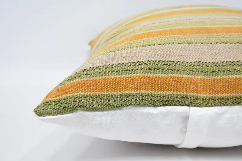 Pillow Sham, 20x28 Orange Pillow Cover, Boho Throw Pillow, Interior Designer Pillow, Handmade Kilim Cushion, Couch Cushion Cover, Throw Kilim Pillow - 5
