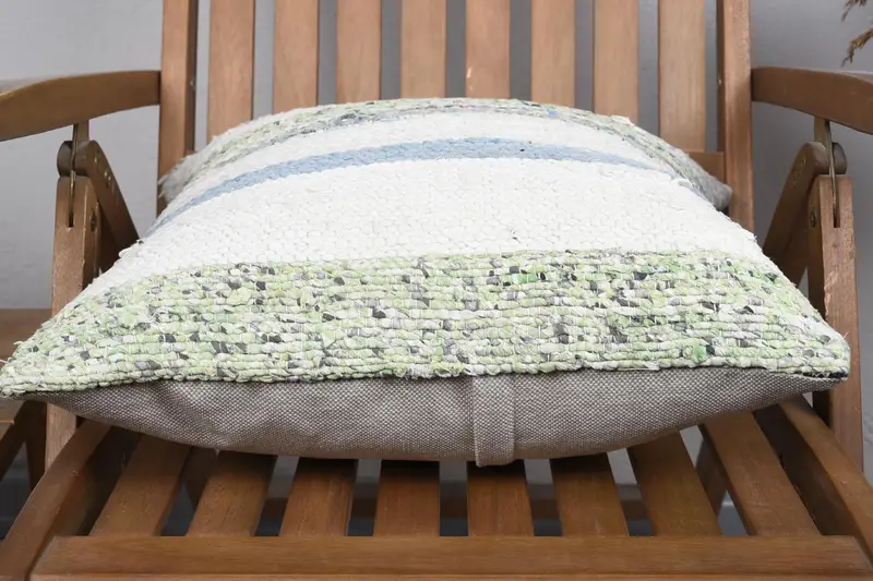 Pastel Pillow, Throw Kilim Pillow, Boho Pillow, Boho Pillow Sham Cover, Pillow Cover, Handwoven Pillow Cover Pillow, 18x18 Beige Cushion - 5