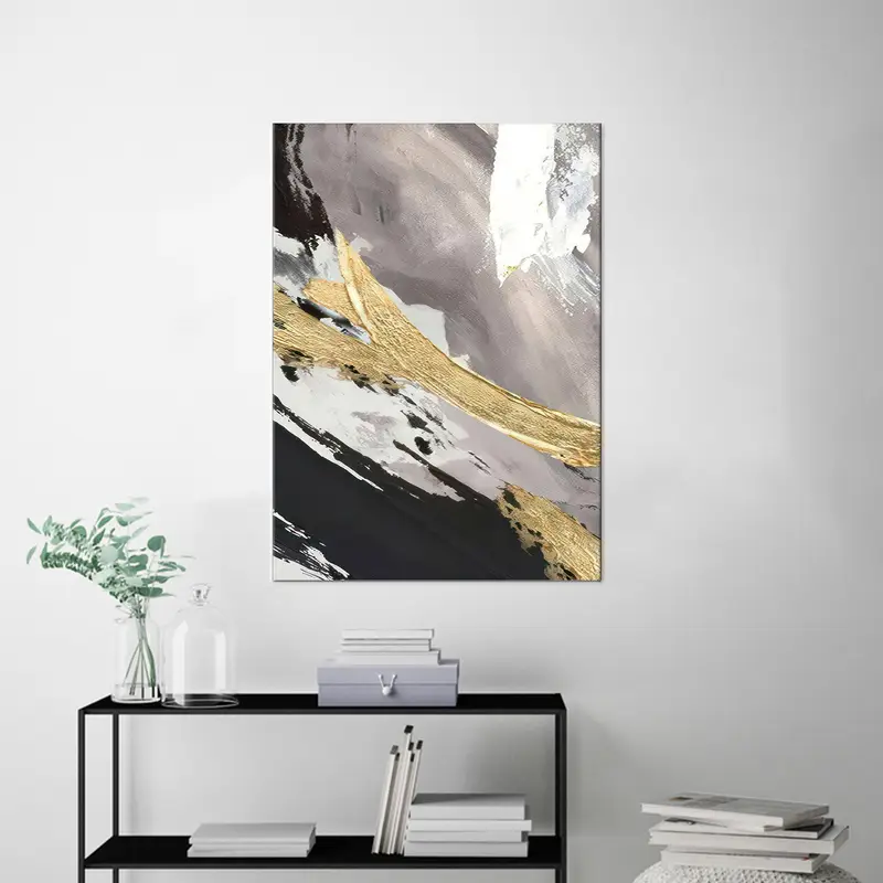 Gold Marble Art, Black Marble Canvas, Gray Marble Decor, Luxury Marble Art, Shimmery Wall Art, Wall Art Decor, Canvas Art, Home Decor Art - 3