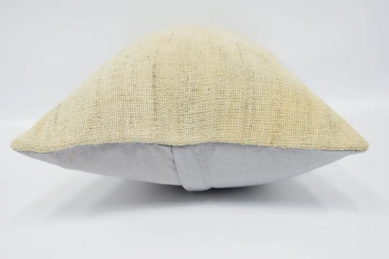 Antique Pillows, Personalized Gift Pillow Cushion Case, Gift Pillow, Pillow, Handmade Kilim Cushion, 12x20 Beige Cushion Case - 5