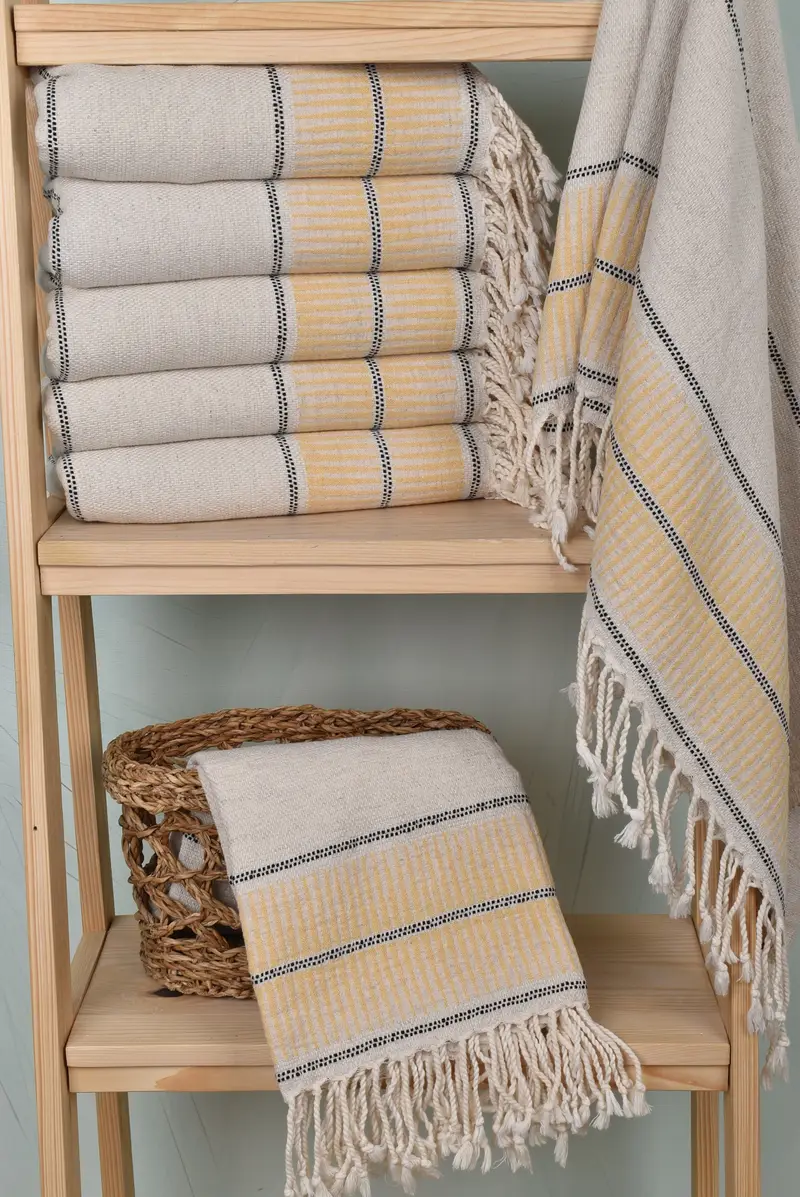 Peshtemal Towel, Gift For Best Friend, Bachelorette Party Gift, Beach Towel Gift, Bridemaids Beach Towel, Towel With Name, 70x40 Linen Striped Towel - 3