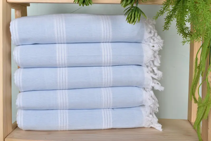 Home Decor Gifts, Beach Size Towel, Pool Towels, Bridesmaid Gift, Anniversary Gift For Her, 70x30 Cotton Striped Towel, Personalized Wedding Gift - 1