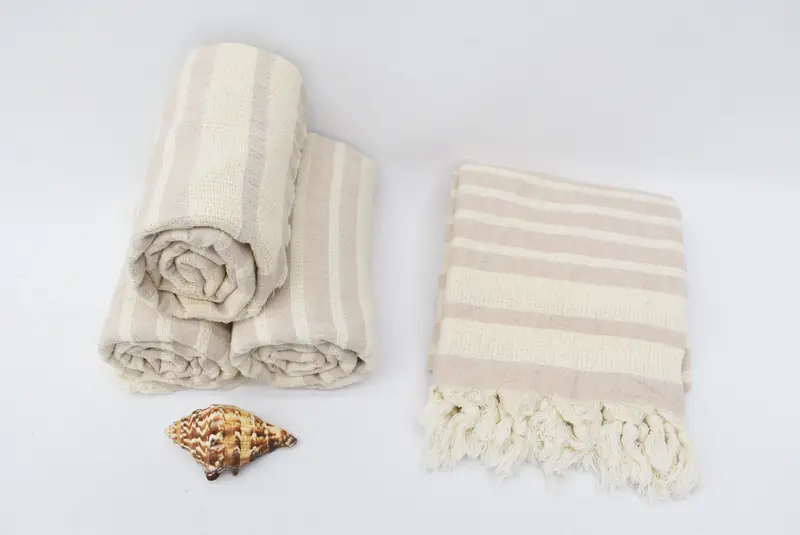 Organic Turkish towel, Bachelorette Party Favor, Summer Gift, Personalized Turkish Towel, Pool Towels, 70x34 Cotton Striped Towel, Scarf Towel - 8